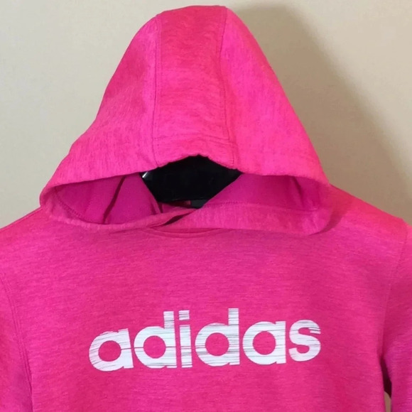 adidas Tops - Adidas Pink & White climawarm Hoodie